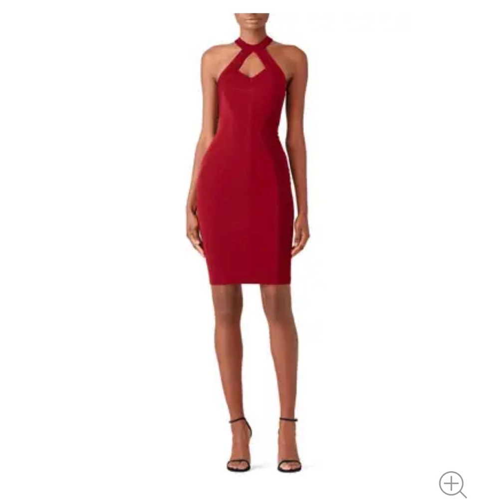 Cut 25 Diamond Cutout‎ sheath Midi Dress
